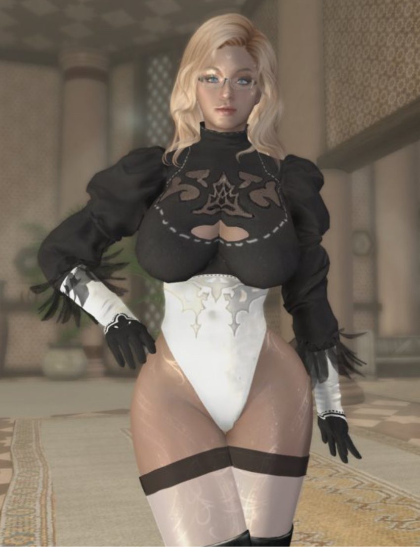 skyrim-game-hentai-–-nier:-automata,-blue-eyes,-big-breasts,-tight-clothing,-large-breasts,-cosplay,-dommy-mommy