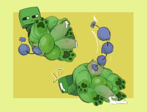 creeper-porn-–-gs,-big-balls,-male-only,-green-body,-chubcore,-male,-veiny-penis