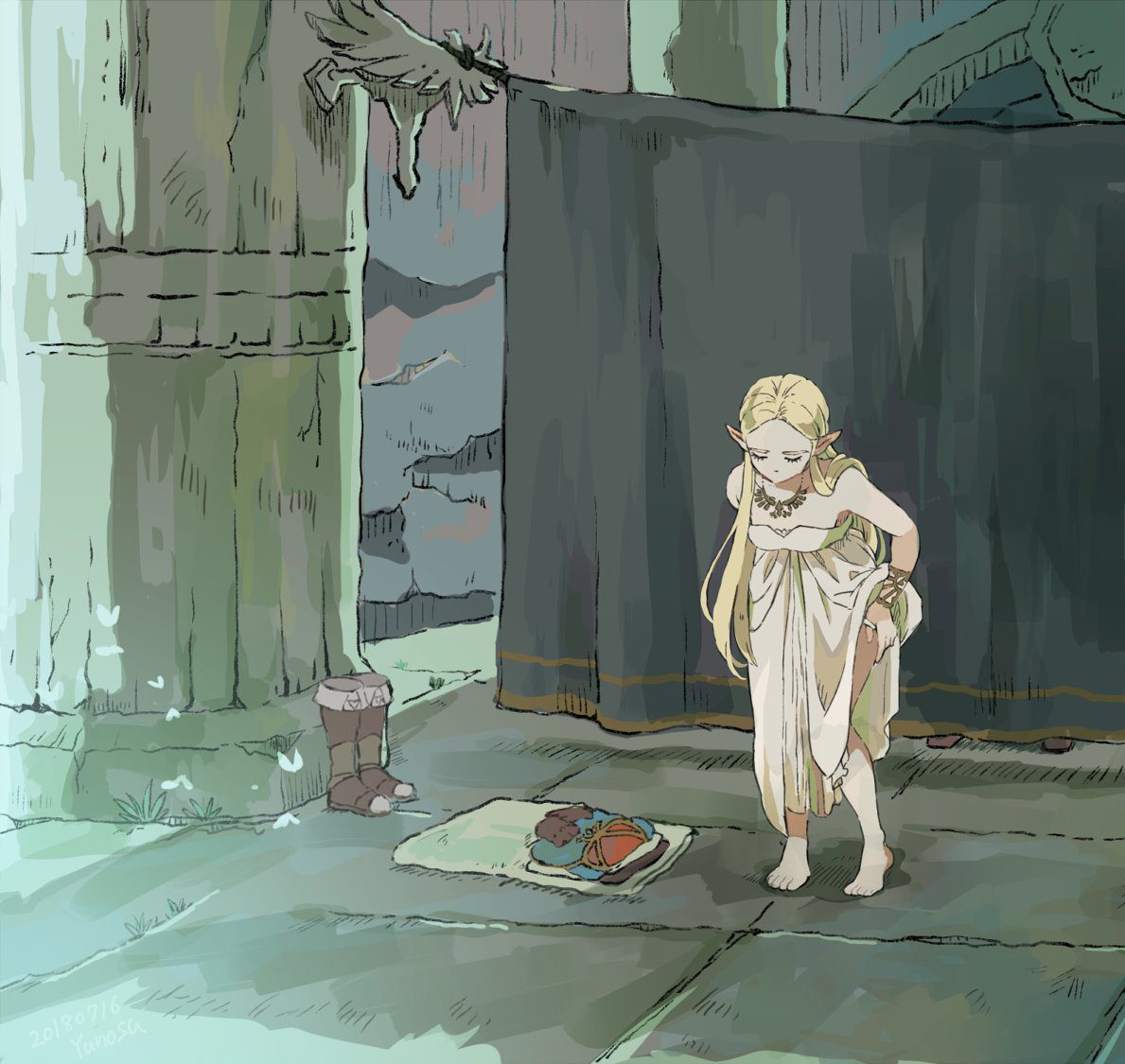 the-legend-of-zelda-rule-xxx-–-princess-zelda,-undressing,-jewelry,-female,-boots,-dress,-boots-removed