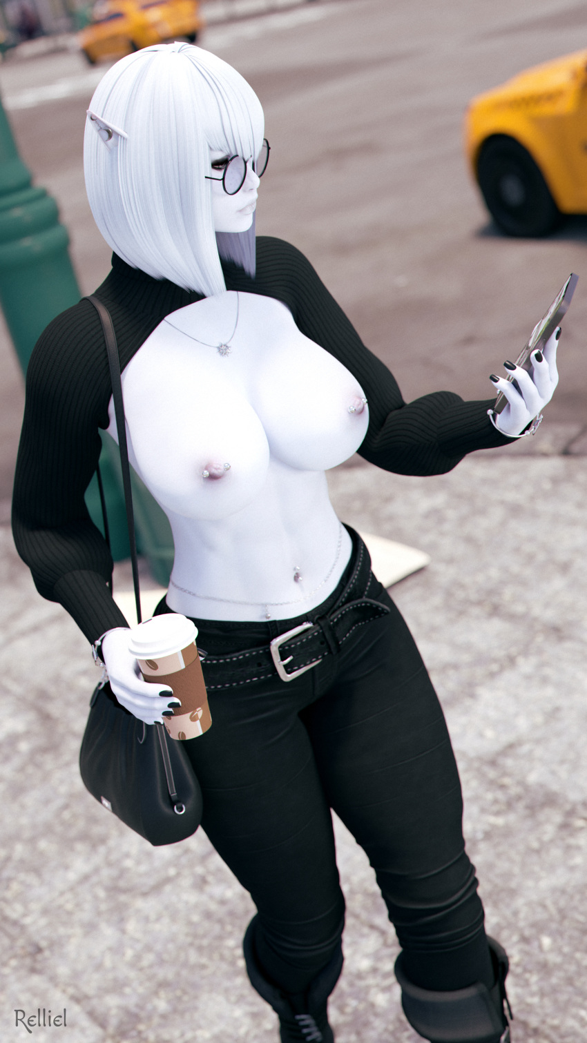 skyrim-hot-hentai-–-belly-button-piercing,-black-fingernails,-breasts-out,-topless,-belt,-jeans.