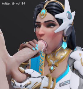 overwatch-game-hentai-–-rwtark-skinned-female,-black-hair,-bottomless,-jerking,-ball-fondling,-light-skin