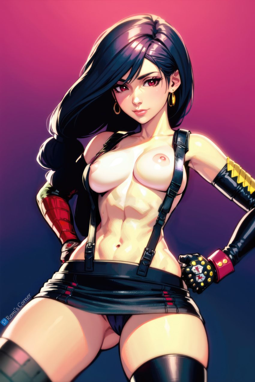 final-fantasy-hentai-xxx-–-solo,-suspender-skirt,-earrings