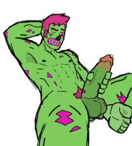 brainiac-sex-art-–-toony,-non-human,-solo-male,-,-balls,-male-only,-cum