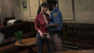 resident-evil-game-hentai-–-claire-redfield,-interracial,-marvin-branagh,-missed-call,-stroking-penis,-dark-skinned-male