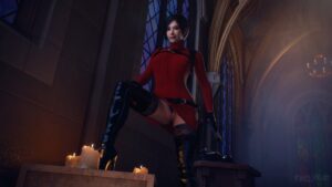 resident-evil-hentai-–-sweater-dress,-turtleneck-sweater,-pinup,-black-hair,-pussy,-going-commando,-posing