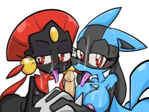 pokemon-porn-–-blush,-transparent-background,-cum-on-tongue,-pokemon-(species),-bodily-fluids,-black-body,-red-eyes