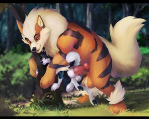 pokemon-porn-–-penis-in-ass,-larger-male,-smaller-penetrated,-balls,-tuft,-arcanine,-pokemon-(species)