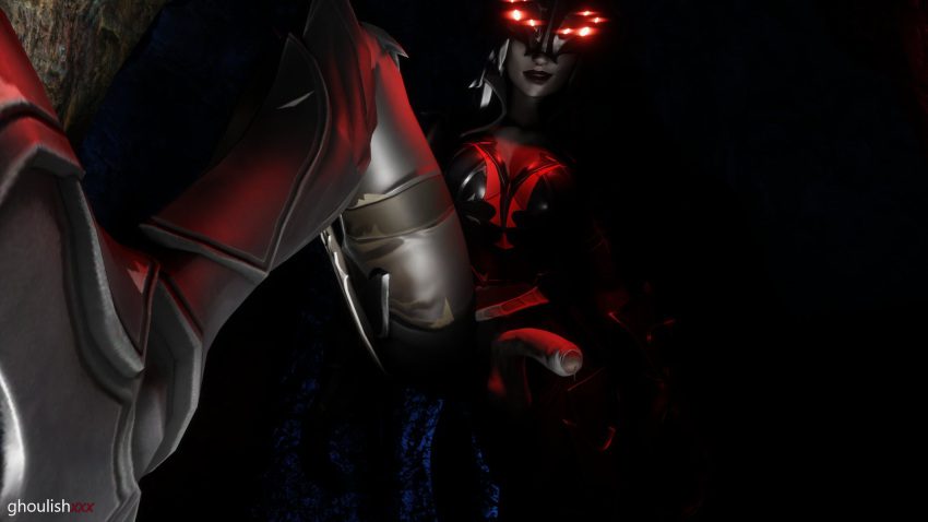 arachne-hentai-art-–-big-penis,-grey-skin,-balls,-futanari