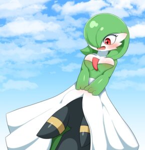 pokemon-game-porn-–-green-hair,-embarrassed,-red-eyes,-eyelashes,-pokémon-(species),-medium-breasts