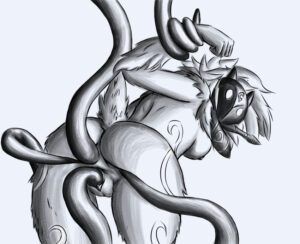 lamb-sex-art-–-monochrome,-kindred,-tentacle,-female