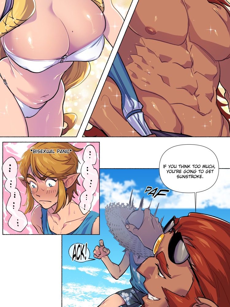 the-legend-of-zelda-game-hentai-–-english-dialogue,-dark-nipples,-link-(breath-of-the-wild),-color,-tank-top,-red-hair