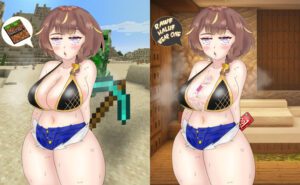 creeper-hentai-xxx-–-thighs,-black-bikini,-cum,-condom,-sweat,-minecraft-background,-looking-at-viewer