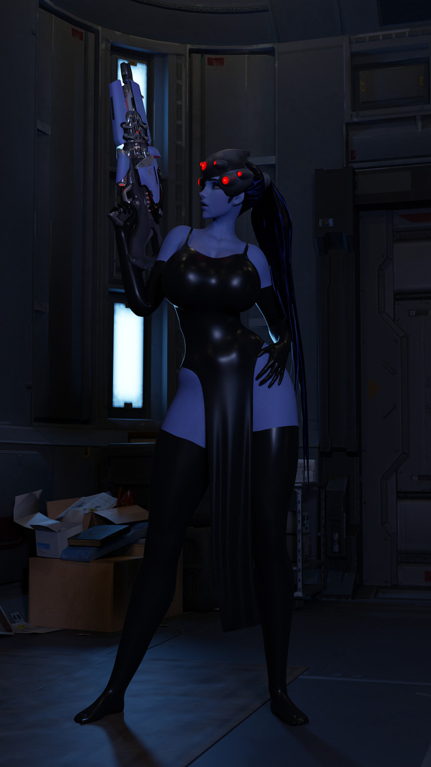 overwatch-rulex-–-tight-clothing,-blender,-elbow-gloves,-3d.