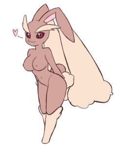 pokemon-xxx-art-–-bunny-girl,-navel,-pokemon-(species),-lopunny,-thighs,-female-focus