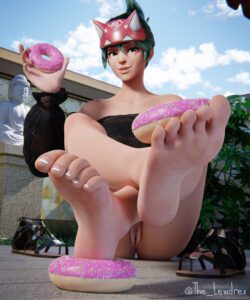 kiriko-hot-hentai-–-detailed-background,-outdoors,-pussy-lips,-donut