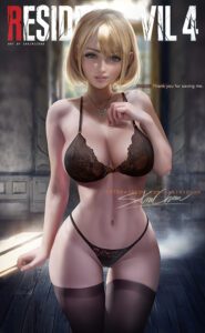 resident-evil-sex-art-–-smile,-solo,-short-hair,-looking-at-viewer