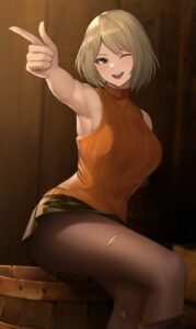 resident-evil-hentai-art-–-stockings,-female,-thick-thighs,-blonde-hair,-ls,-big-ass,-wink