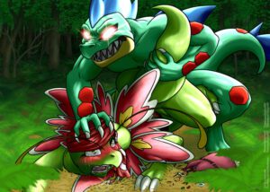 pokemon-free-sex-art-–-hi-res,-grass,-pokemon-(species),-reptile,-meganium,-male,-female-(lore)