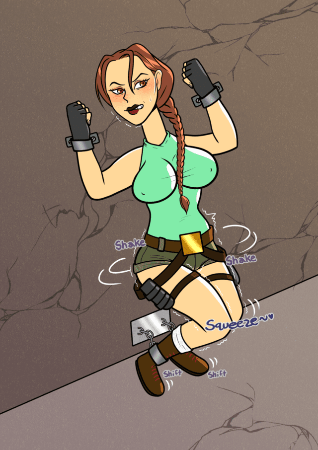 tomb-raider-hentai-porn-–-lara-croft-(classic),-chained-to-wall,-nipple-bulge,-lara-croft,-sound-effects