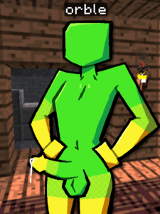 minecraft-free-sex-art-–-simple,-yellow-skin,-green-skin,-precum,-gradient,-penis