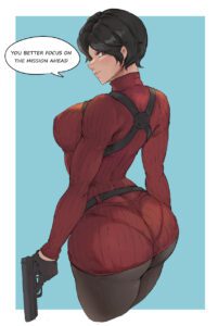 resident-evil-hentai-–-resident-evil-make,-ls,-sweater,-asian,-ass-focus,-looking-back,-pantylines