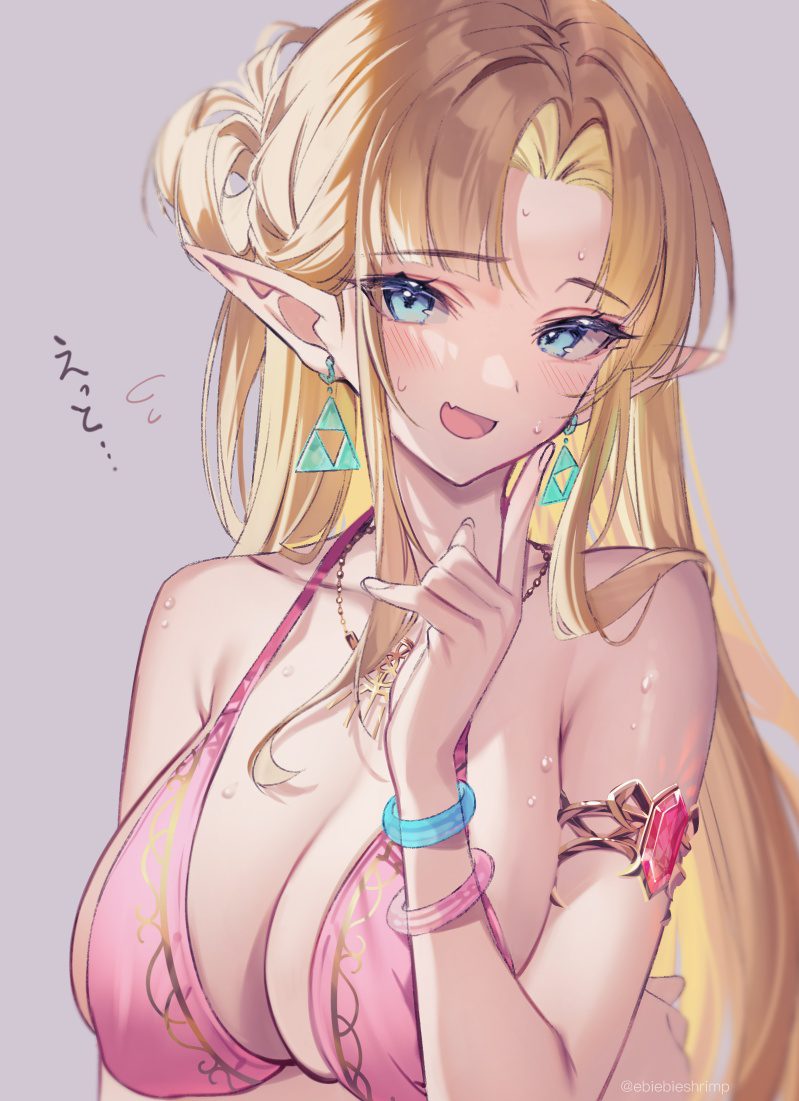 The Legend Of Zelda Hentai Porn - Bikini, Elf, Smiling, Long Hair, Playful,  Pink Bikini, Elf Female - Valorant Porn Gallery