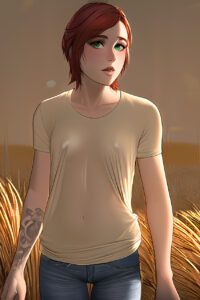 ellie-game-porn-–-human,-human-only,-clothed-female,-red-hair,-nipple-bulge