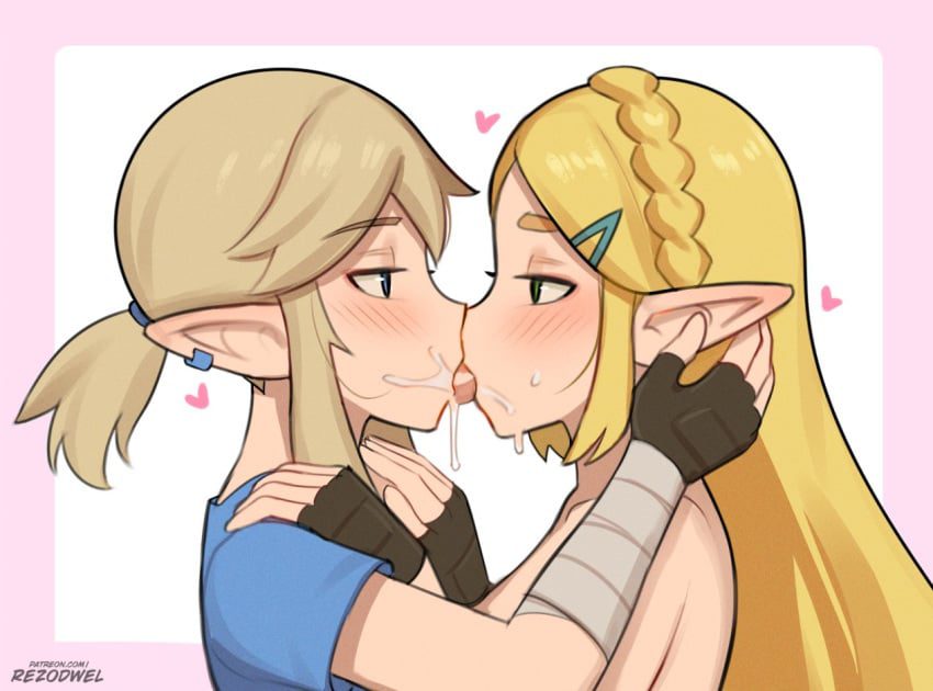 the-legend-of-zelda-porn-hentai-–-blonde-hair,-breath-of-the-wild,-hug,-zelda-(breath-of-the-wild),-blush,