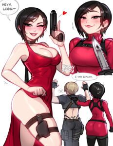 resident-evil-hot-hentai-–-looking-at-viewer,-gun,-seductive,-english-text
