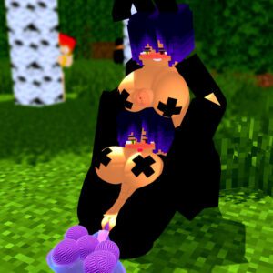 minecraft-game-hentai-–-outside,-no-panties,-erect-penis