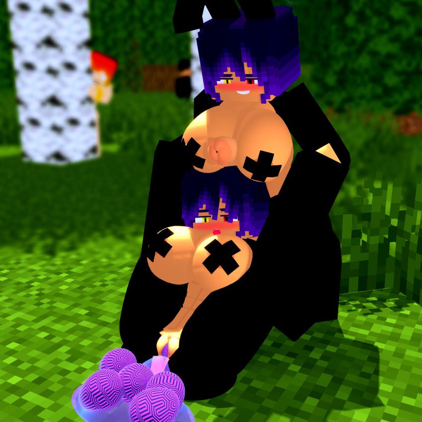 minecraft-game-hentai-–-outside,-no-panties,-erect-penis