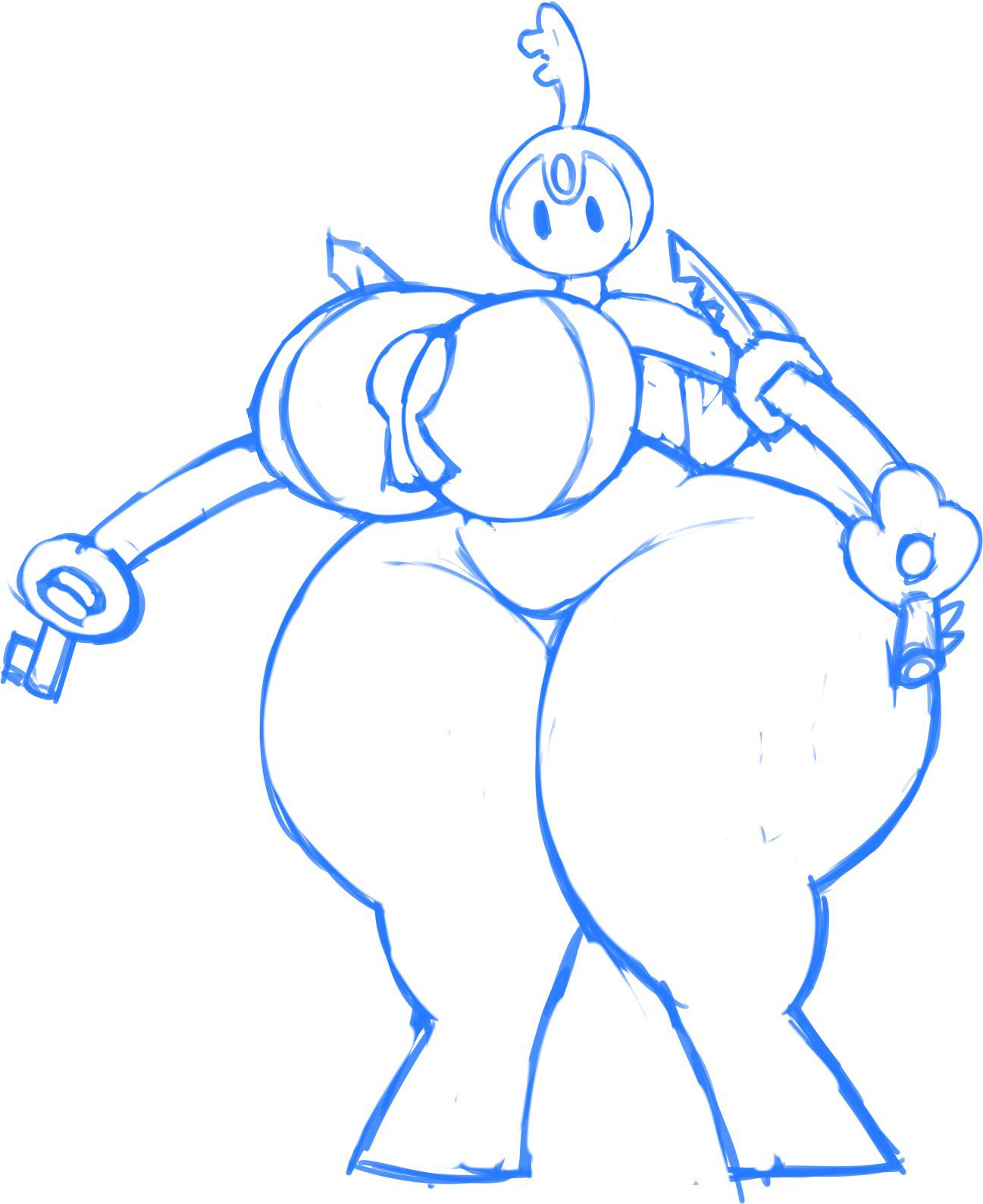 pokemon-rule-porn-–-klefki,-voluptuous,-thick-thighs,-sketch,-pokemon-(species),-female