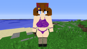 minecraft-free-sex-art-–-big-breasts,-succubus,-mine-imator,-standing,-bikini,-brown-hair
