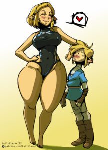 the-legend-of-zelda-rule-porn-–-revealing-clothes,-princess-zelda,-swimsuit,-height-difference,-thick-thighs
