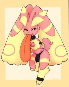 pokemon-hentai-–-no-sclera,-curved-tail,-male-focus,-lickitung,-jagged-mouth