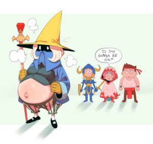 final-fantasy-rule-xxx-–-blonde-hair,-black-mage,-flustered,-pink-hair,-white-mage,-wand