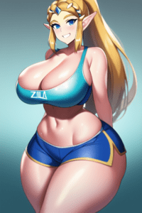 the-legend-of-zelda-rule-xxx-–-curvy,-curvy-figure,-ai-generated,-looking-at-viewer,-ponytail,-huge-hips,-blue-tank-top