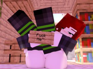 minecraft-hot-hentai-–-on-bed,-human,-red-hair,-wet-pussy,-bed,-t-shirt