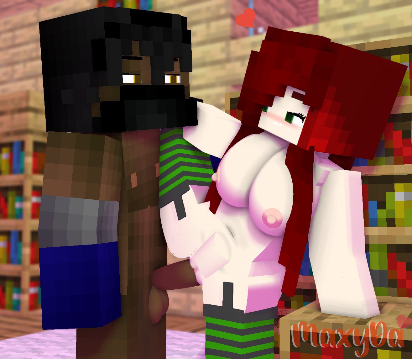 Minecraft Game Porn - Erect Nipples, Gloves, Muslce, Female, Mine-imator - ...
