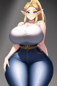 the-legend-of-zelda-rule-xxx-–-shiny-clothes,-looking-at-viewer,-voluptuous,-ponytail,-blonde-hair,-shiny-hair,-stable-diffusion