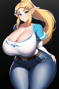 the-legend-of-zelda-sex-art-–-huge-hips,-voluptuous,-shiny-clothes,-gigantic-ass