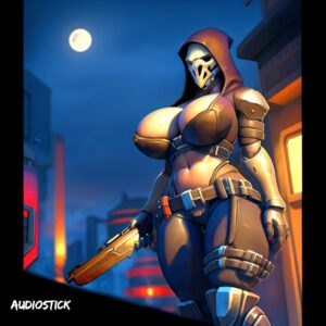 reaper-game-hentai-–-huge-breasts,-ls,-city-background,-shoulder-pads,-audiostick,-mask,-wide-hips