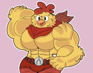 fortnite-hentai-xxx-–-chicken,-hubtaa,-solo,-anthro,-male,-avian,-muscular-male