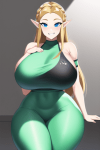 the-legend-of-zelda-free-sex-art-–-shiny-hair,-wide-hips,-curvy-figure,-looking-at-viewer,-blue-eyes,-seductive-smile