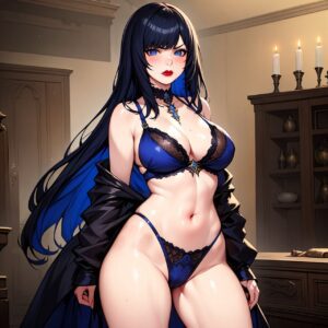 final-fantasy-game-porn-–-gaia-(ffxiv),-blue-eyes,-thick-thighs,-candle,-black-lingerie