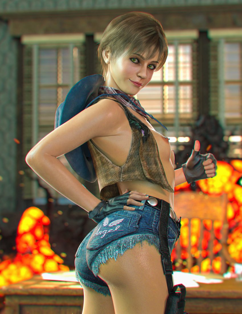 resident-evil-hentai-xxx-–-solo,-pinup,-tomboy,-cowgirl-outfit,-migi