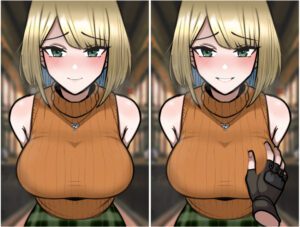 resident-evil-hentai-porn-–-happy-female,-hi-res,-resident-evil-make,-looking-at-viewer,-sweater