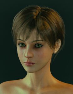 resident-evil-game-porn-–-close-up,-brown-hair,-tomboy,-solo,-small-breasts