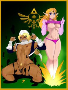 the-legend-of-zelda-hentai-art-–-sheikah,-partially-clothed,-hylian,-ocarina-of-time,