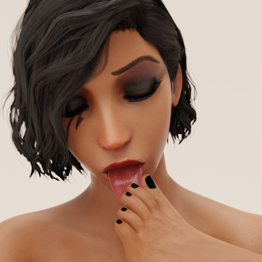 overwatch-sex-art-–-kaylzara,-toes,-eyeshadow,-licking-toes,-black-hair,-foot-fetish